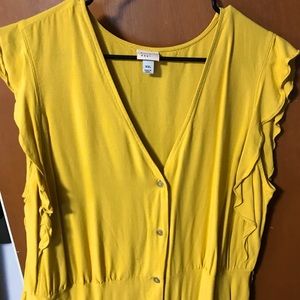 Yellow Midi Dress